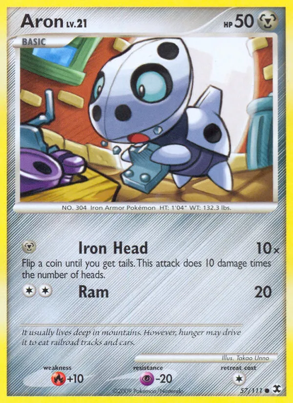 2009 Rising Rivals Aron Common #057/111 Common card image