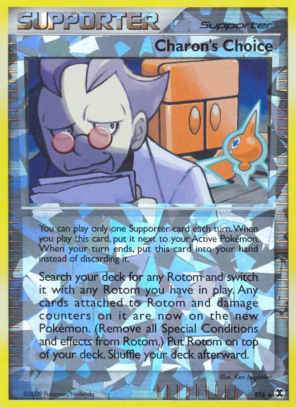 2009 Rising Rivals Charon's Choice Rare #RT6 Rare card image