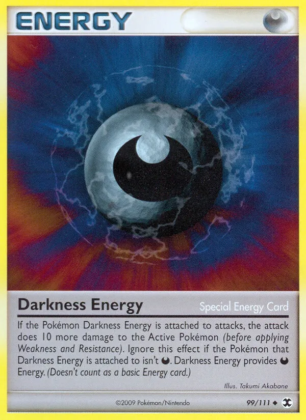 2009 Rising Rivals Darkness Energy Uncommon #099/111 Uncommon card image
