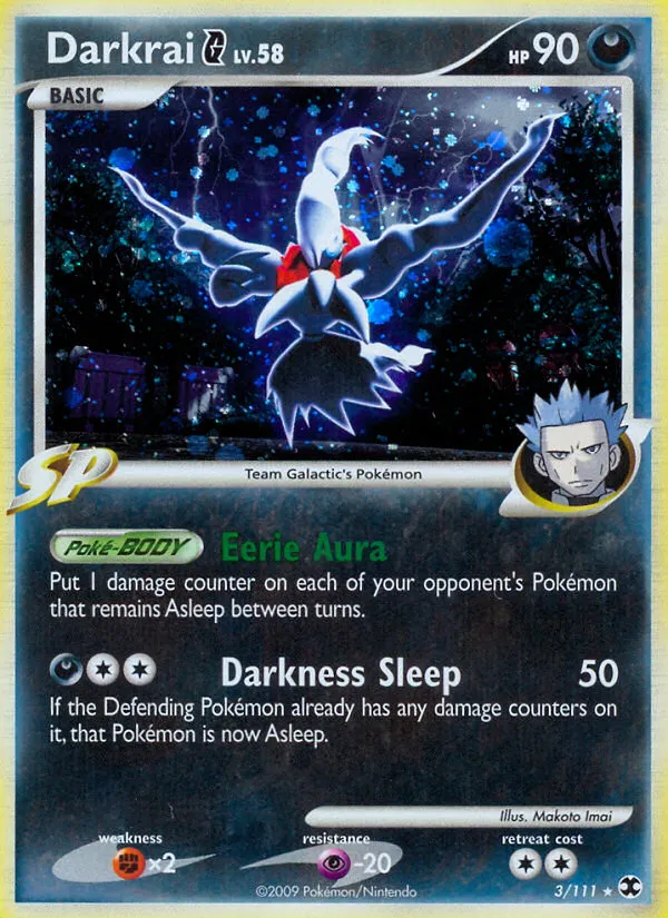 2009 Rising Rivals Darkrai G Rare Holo #003/111 Rare Holo card image