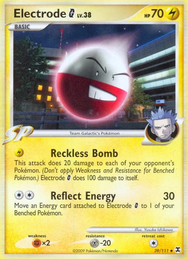2009 Rising Rivals Electrode G Uncommon #039/111 Uncommon card image