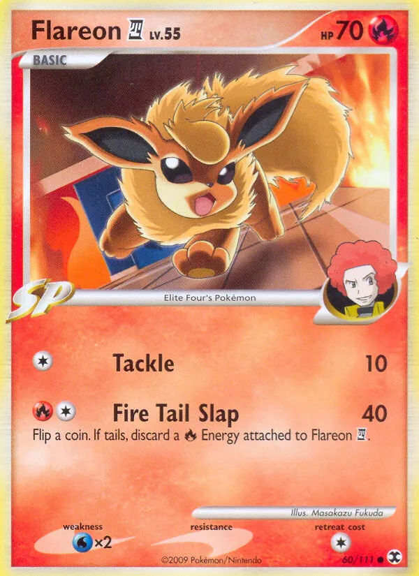 2009 Rising Rivals Flareon E4 Common #060/111 Common card image
