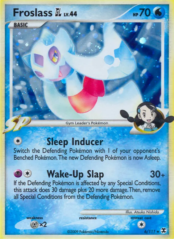 2009 Rising Rivals Froslass GL Rare Holo #006/111 Rare Holo card image
