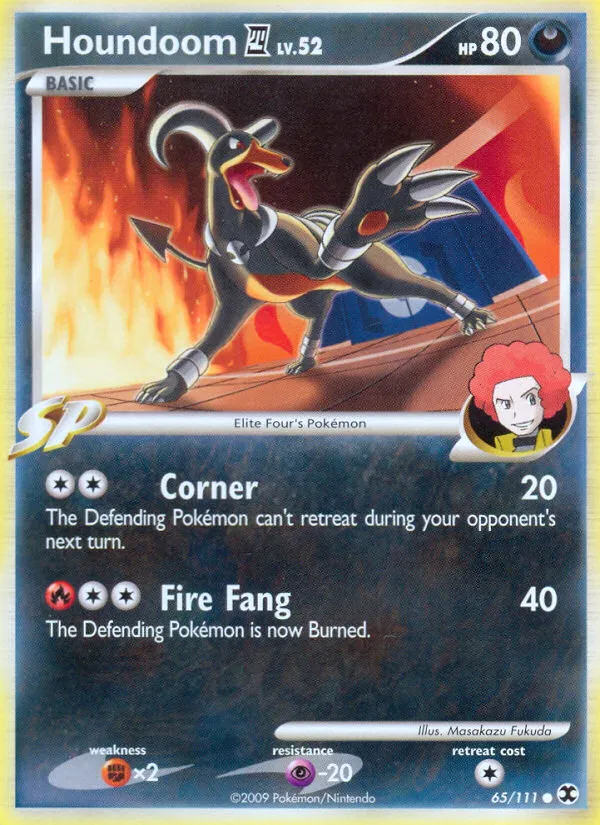 2009 Rising Rivals Houndoom E4 Common #065/111 Common card image