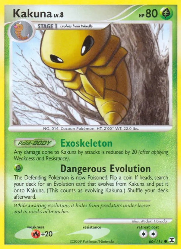 2009 Rising Rivals Kakuna Common #066/111 Common card image
