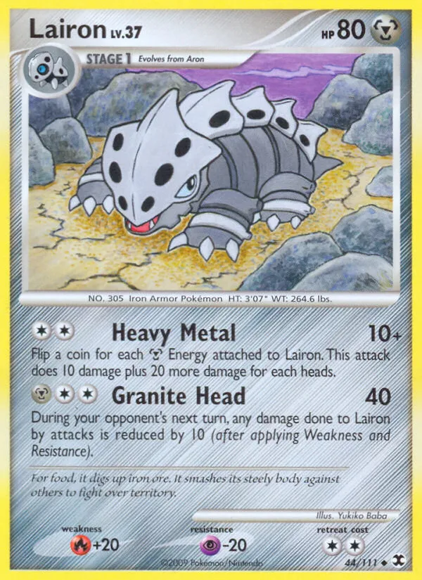 2009 Rising Rivals Lairon Uncommon #044/111 Uncommon card image