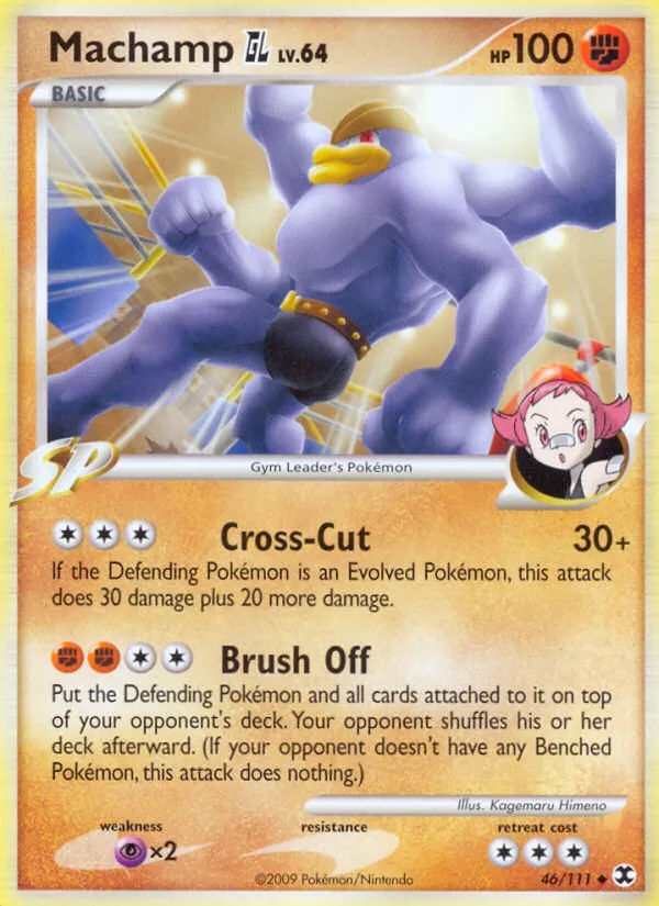 2009 Rising Rivals Machamp GL Uncommon #046/111 Uncommon card image