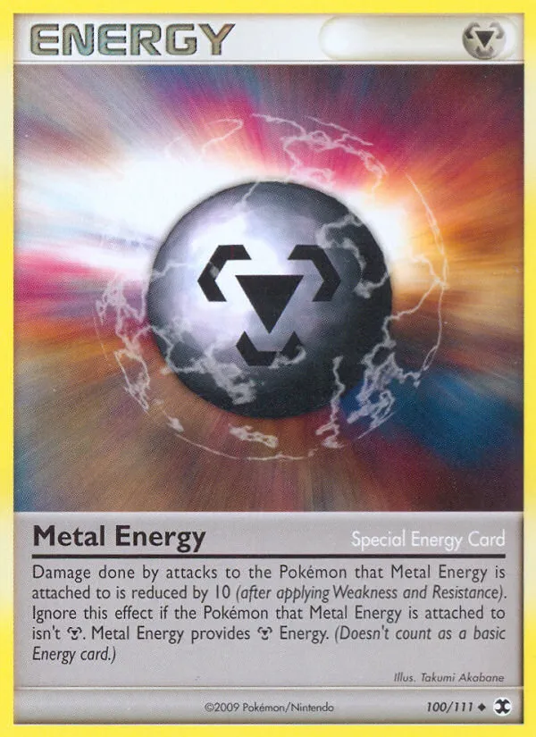 2009 Rising Rivals Metal Energy Uncommon #100/111 Uncommon card image