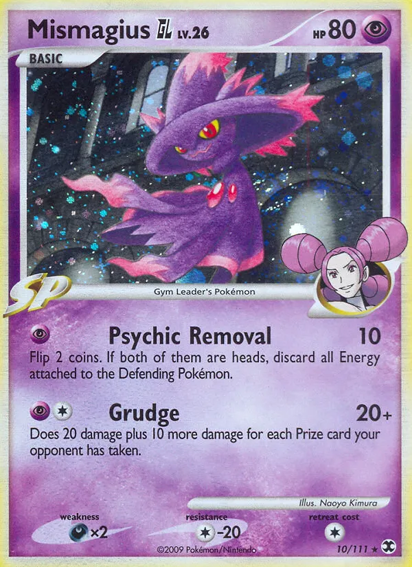 2009 Rising Rivals Mismagius GL Rare Holo #010/111 Rare Holo card image
