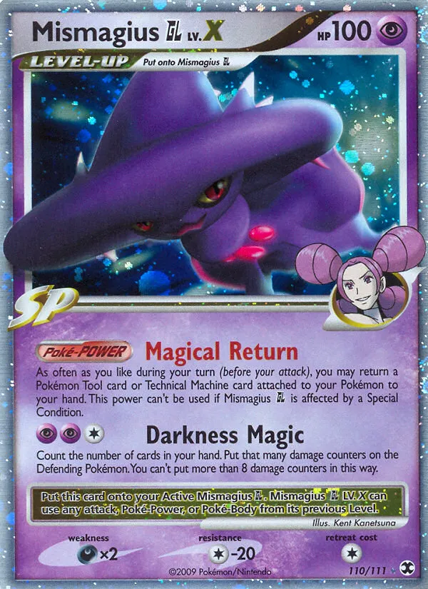 2009 Rising Rivals Mismagius GL LV.X Rare Holo LV.X #110/111 Rare Holo LV.X card image