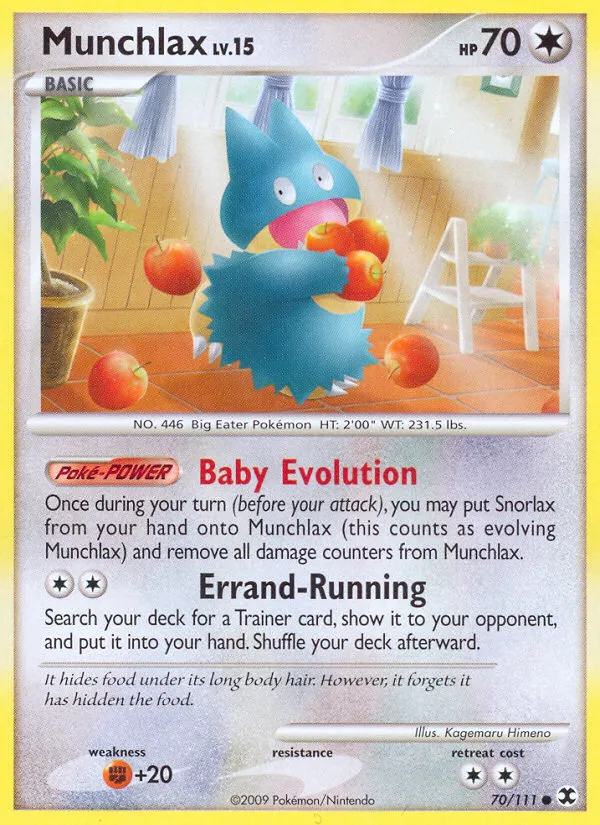 2009 Rising Rivals Munchlax #070/111 Common card image