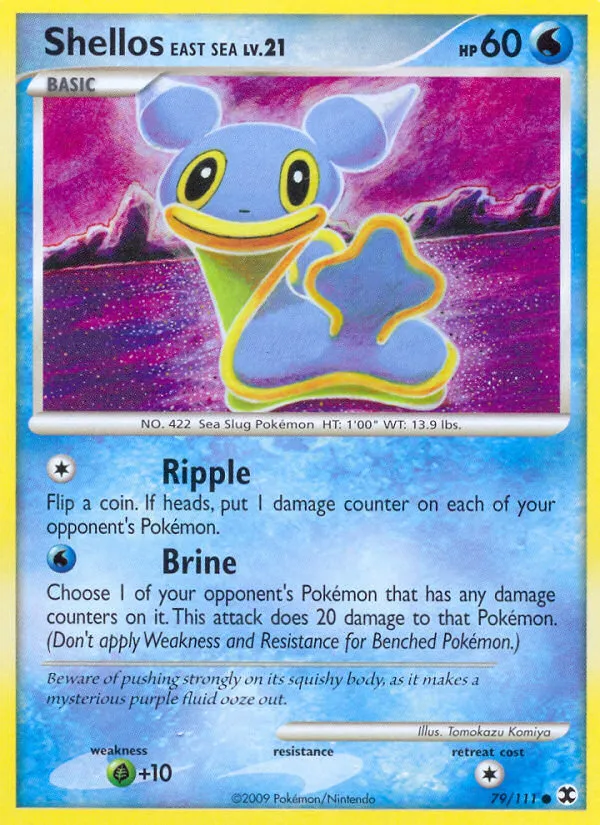 2009 Rising Rivals Shellos East Sea Common #079/111 Common card image