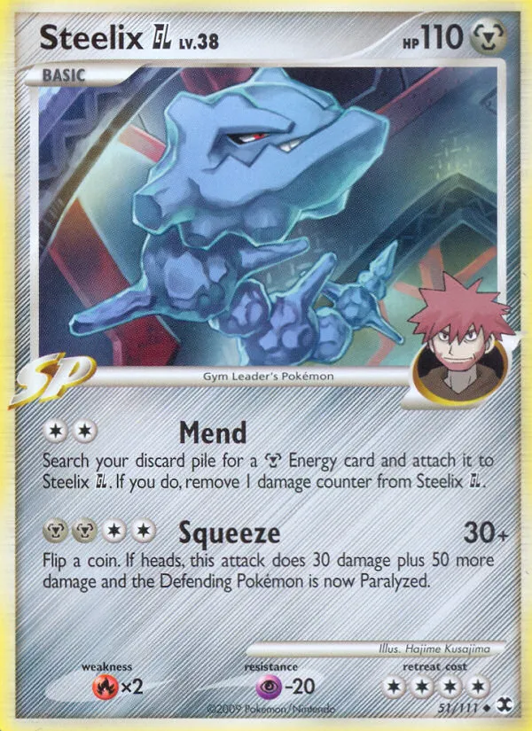 2009 Rising Rivals Steelix GL Uncommon #051/111 Uncommon card image