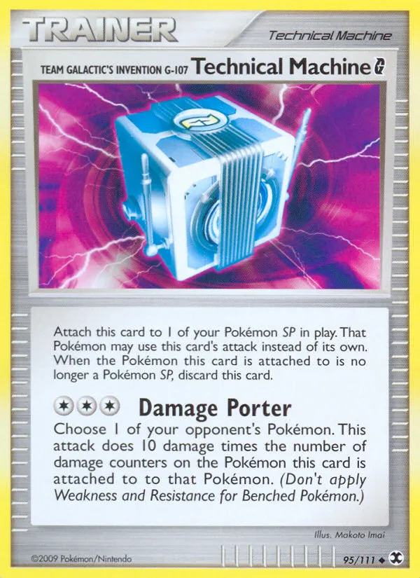 2009 Rising Rivals Team Galactic's Invention G-107 Technical Machine G Uncommon #095/111 Uncommon card image