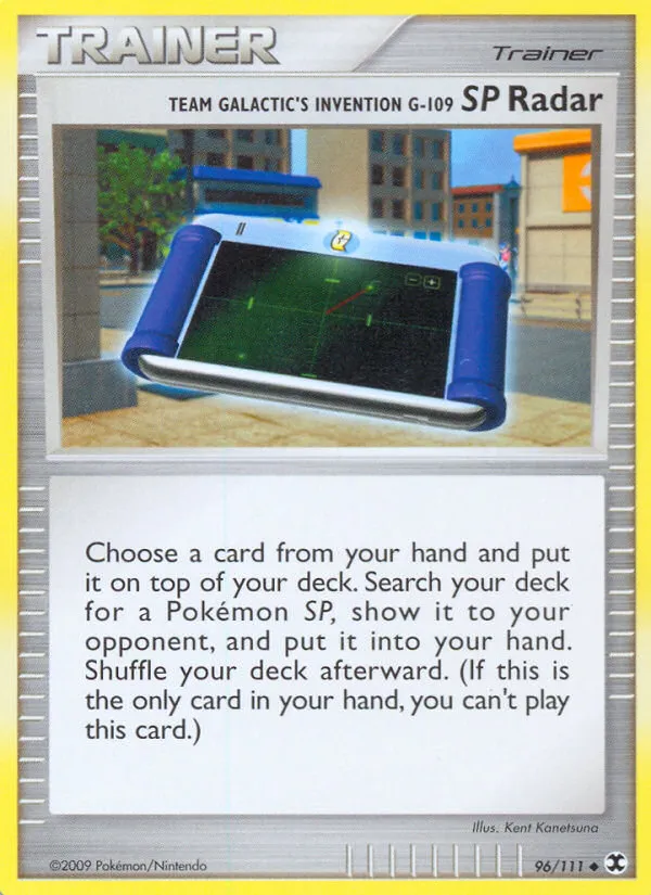 2009 Rising Rivals Team Galactic's Invention G-109 SP Radar Uncommon #096/111 Uncommon card image