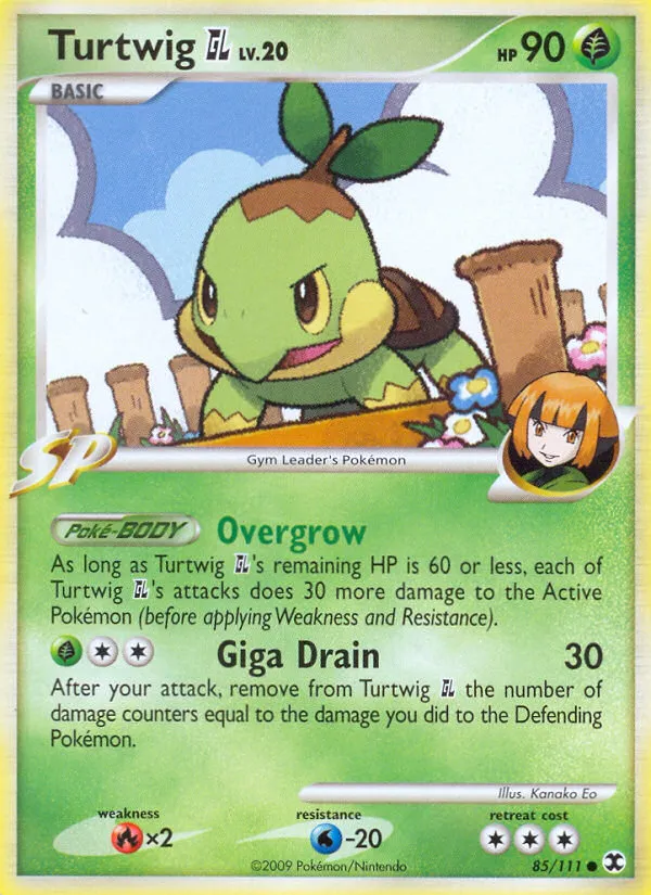 2009 Rising Rivals Turtwig GL Common #085/111 Common card image