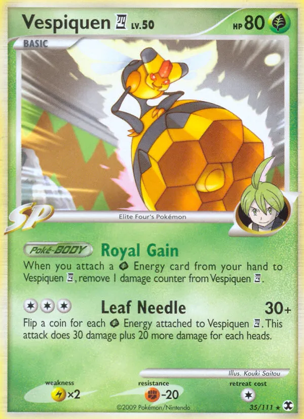 2009 Rising Rivals Vespiquen E4 Rare #035/111 Rare card image