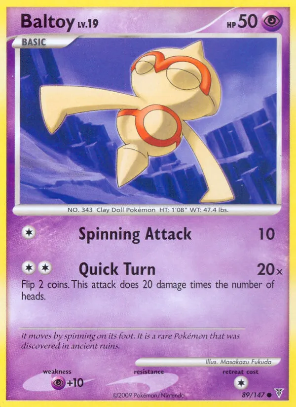 2009 Supreme Victors Baltoy #089/147 Common card image