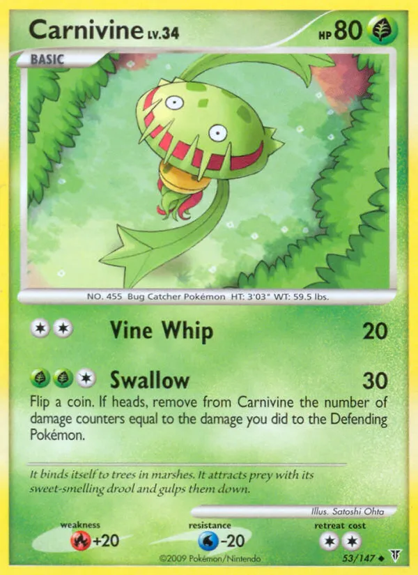 2009 Supreme Victors Carnivine #053/147 Uncommon card image