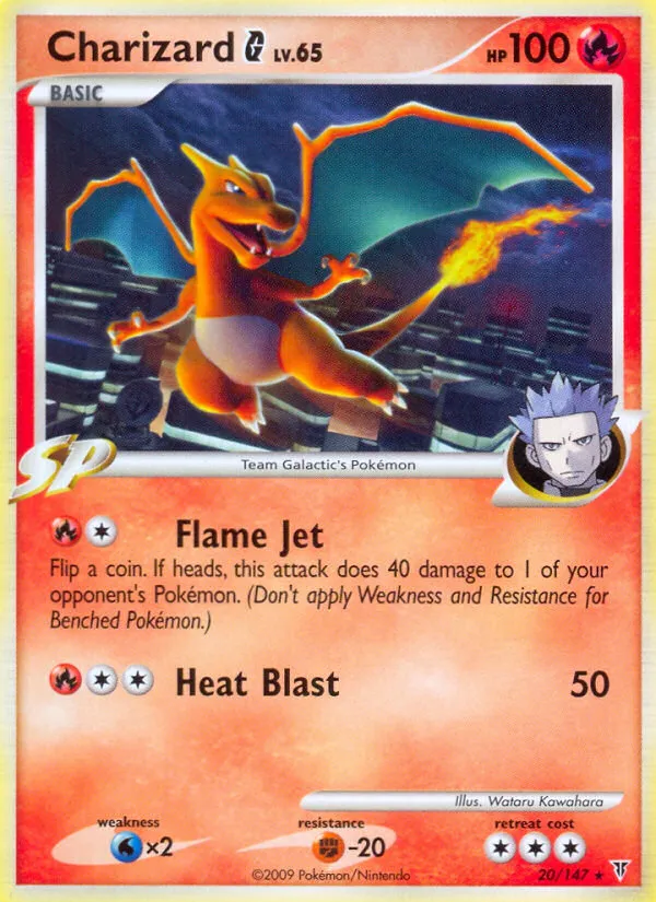 2009 Supreme Victors Charizard G #020/147 Rare card image