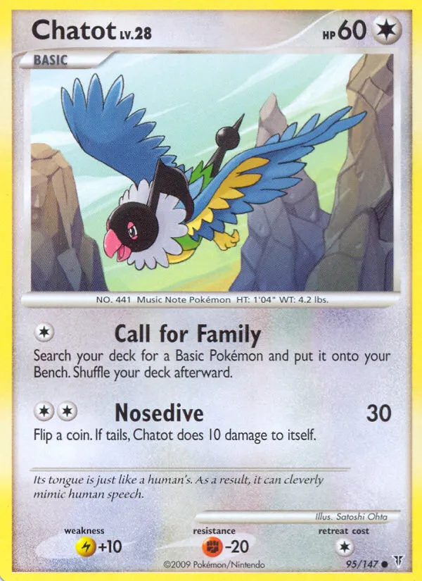 2009 Supreme Victors Chatot Common #095/147 Common card image