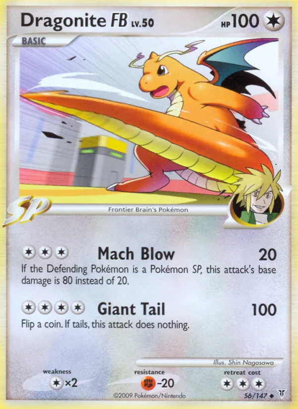 2009 Supreme Victors Dragonite FB #056/147 Uncommon card image