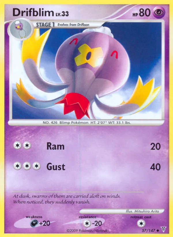 2009 Supreme Victors Drifblim #057/147 Uncommon card image