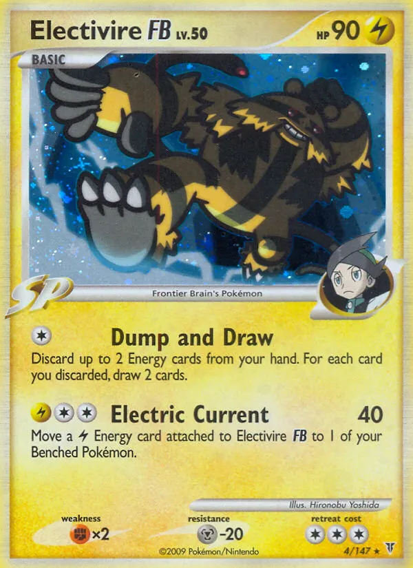 2009 Supreme Victors Electivire FB #004/147 Rare Holo card image