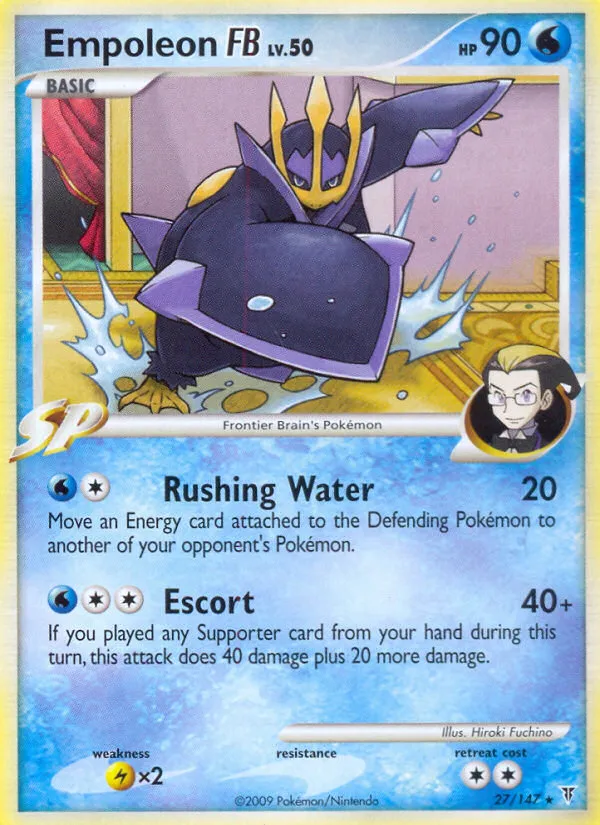 2009 Supreme Victors Empoleon FB #027/147 Rare card image