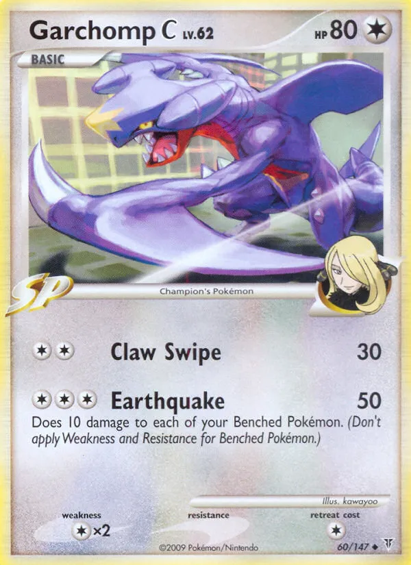 2009 Supreme Victors Garchomp C #060/147 Uncommon card image