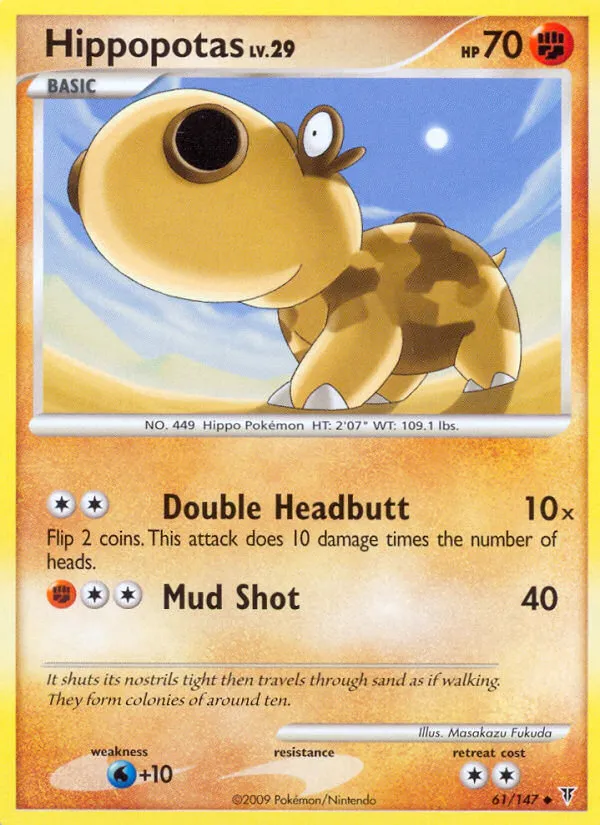 2009 Supreme Victors Hippopotas #061/147 Uncommon card image