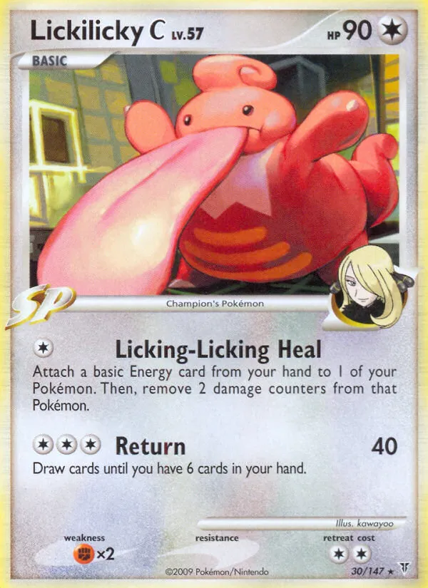 2009 Supreme Victors Lickilicky C #030/147 Rare card image