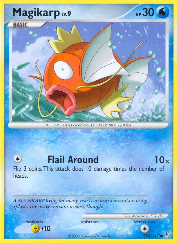 2009 Supreme Victors Magikarp #110/147 Common card image