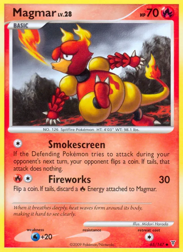 2009 Supreme Victors Magmar #065/147 Uncommon card image