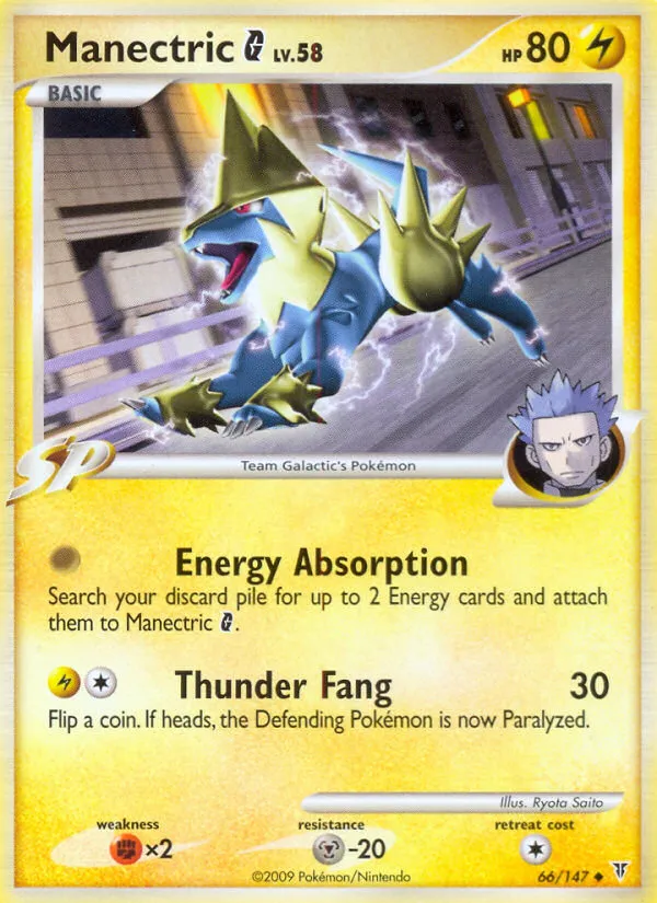 2009 Supreme Victors Manectric G #066/147 Uncommon card image