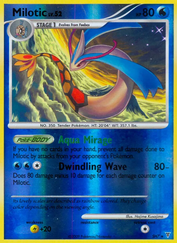 2009 Supreme Victors Milotic #070/147 Uncommon card image