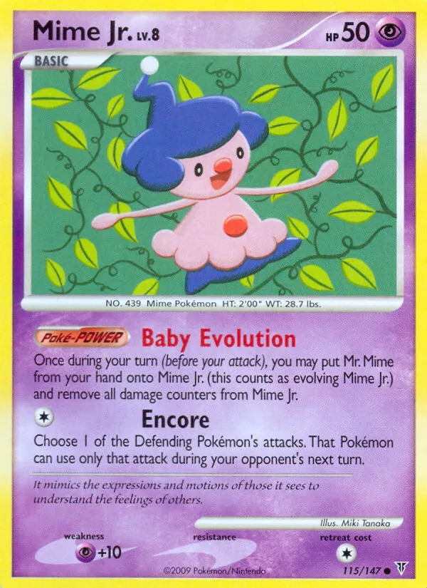 2009 Supreme Victors Mime Jr. #115/147 Common card image