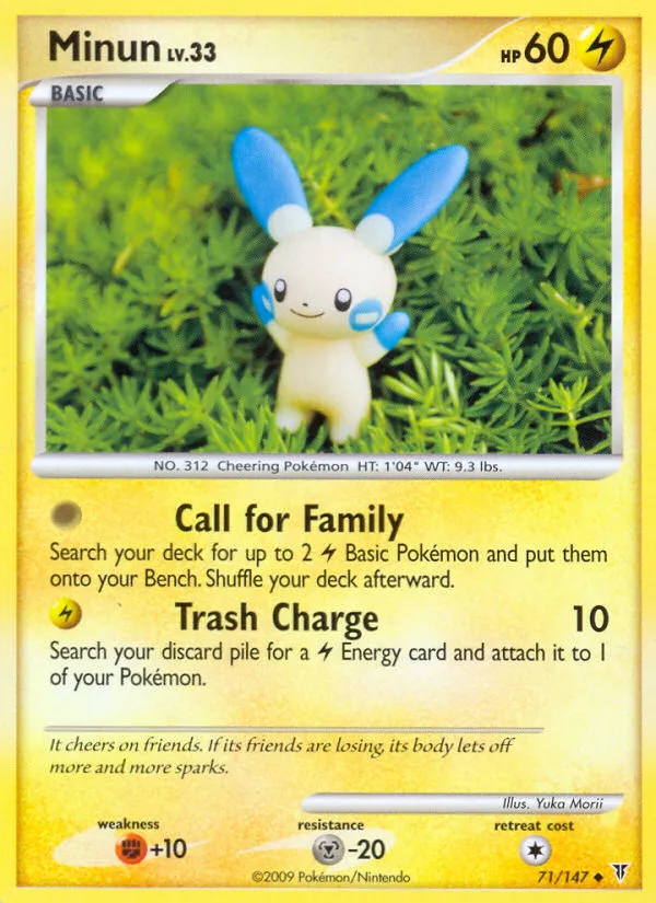 2009 Supreme Victors Minun #071/147 Uncommon card image