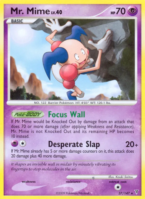 2009 Supreme Victors Mr. Mime #037/147 Rare card image