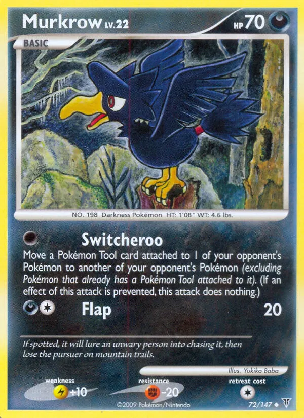 2009 Supreme Victors Murkrow #072/147 Uncommon card image