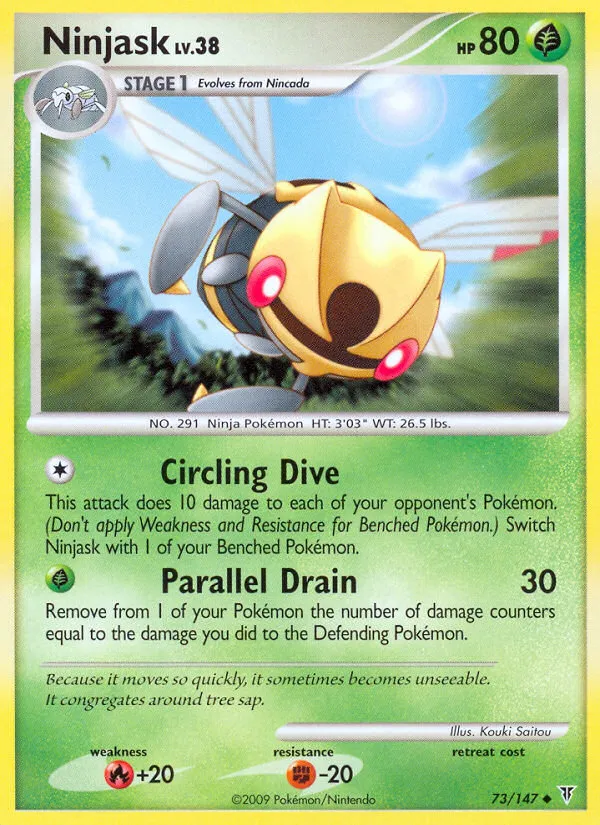 2009 Supreme Victors Ninjask #073/147 Uncommon card image