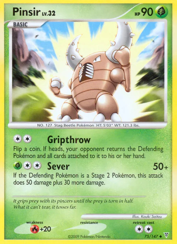 2009 Supreme Victors Pinsir #075/147 Uncommon card image