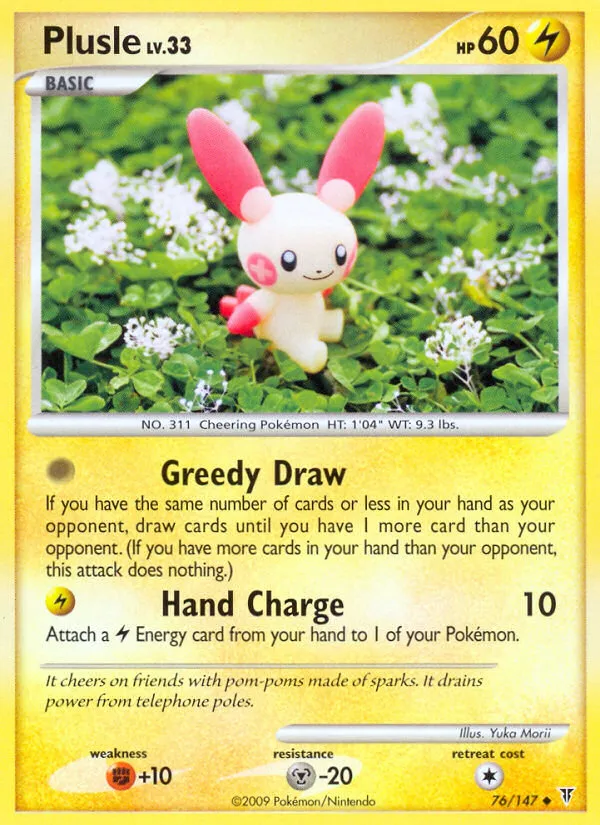 2009 Supreme Victors Plusle #076/147 Uncommon card image