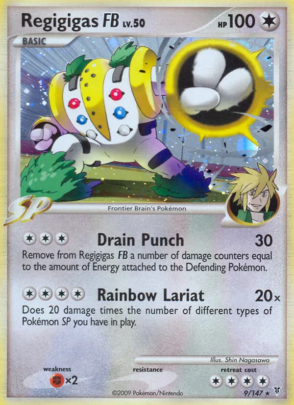 2009 Supreme Victors Regigigas FB #009/147 Rare Holo card image
