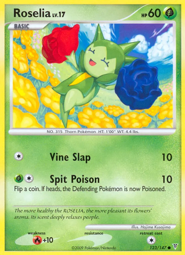 2009 Supreme Victors Roselia #123/147 Common card image