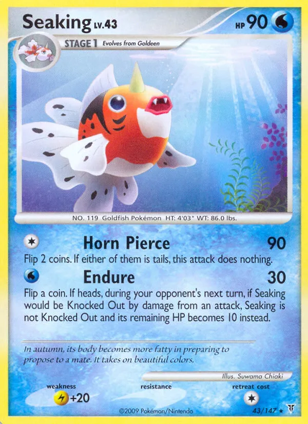 2009 Supreme Victors Seaking Rare #043/147 Rare card image
