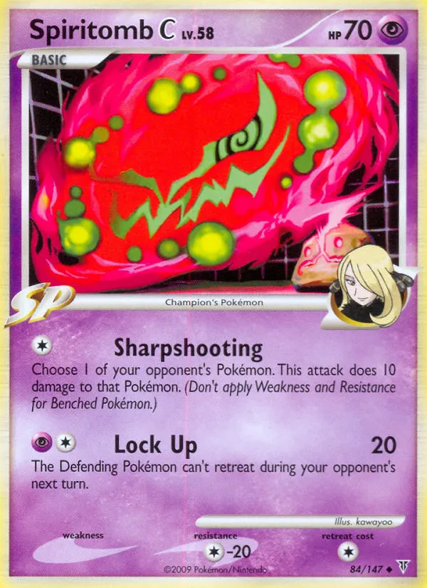 2009 Supreme Victors Spiritomb C #084/147 Uncommon card image