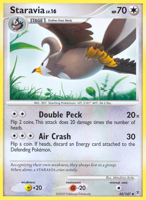 2009 Supreme Victors Staravia #085/147 Uncommon card image