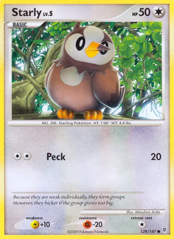 2009 Supreme Victors Starly #129/147 Common card image