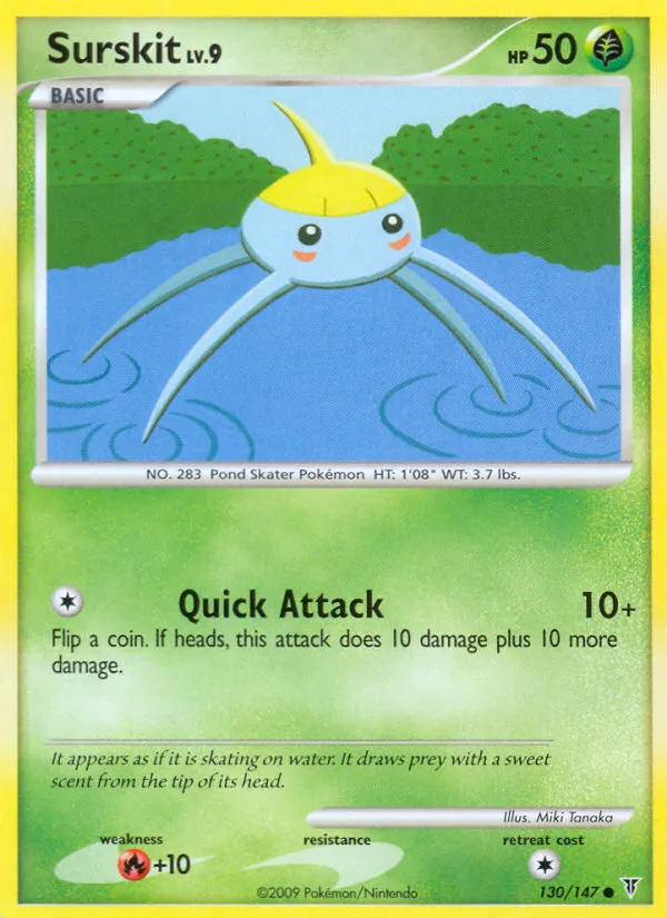 2009 Supreme Victors Surskit #130/147 Common card image